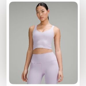 Lululemon lavender cropped tank top